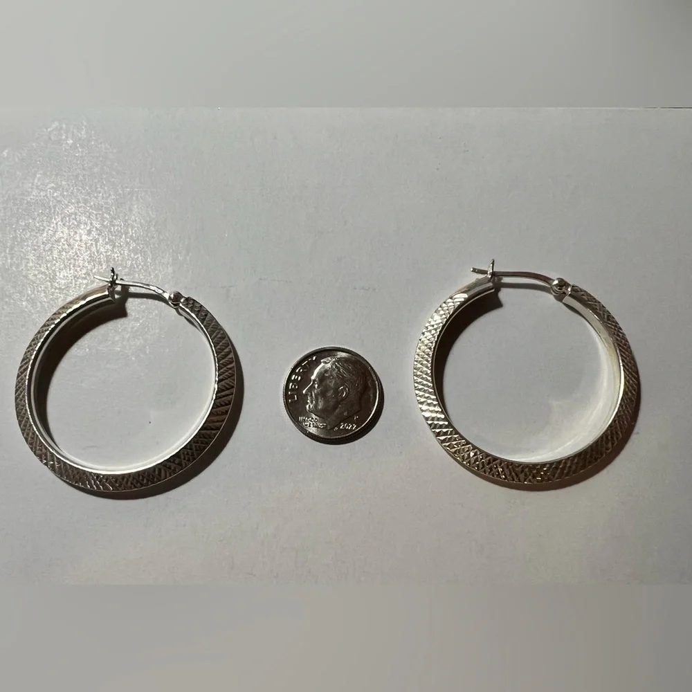 Macy’s Silver Hoops